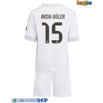 Maglie da calcio Real Madrid Arda Guler #15 Prima Maglia Bambino 2025-26 Manica Corta (+ Pantaloni corti)